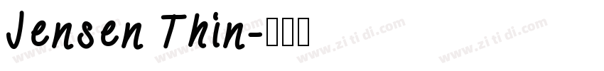 Jensen Thin字体转换